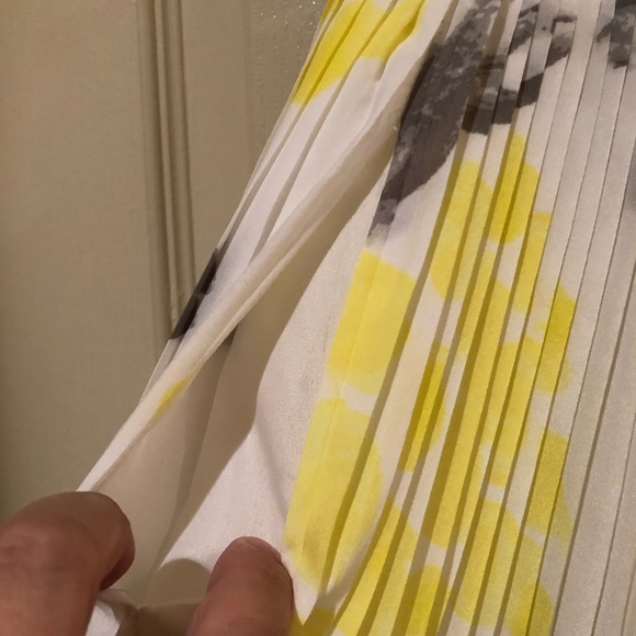 MERONA Pineapple Print Pleated Skirt w/Pockets - Picture 3 of 6